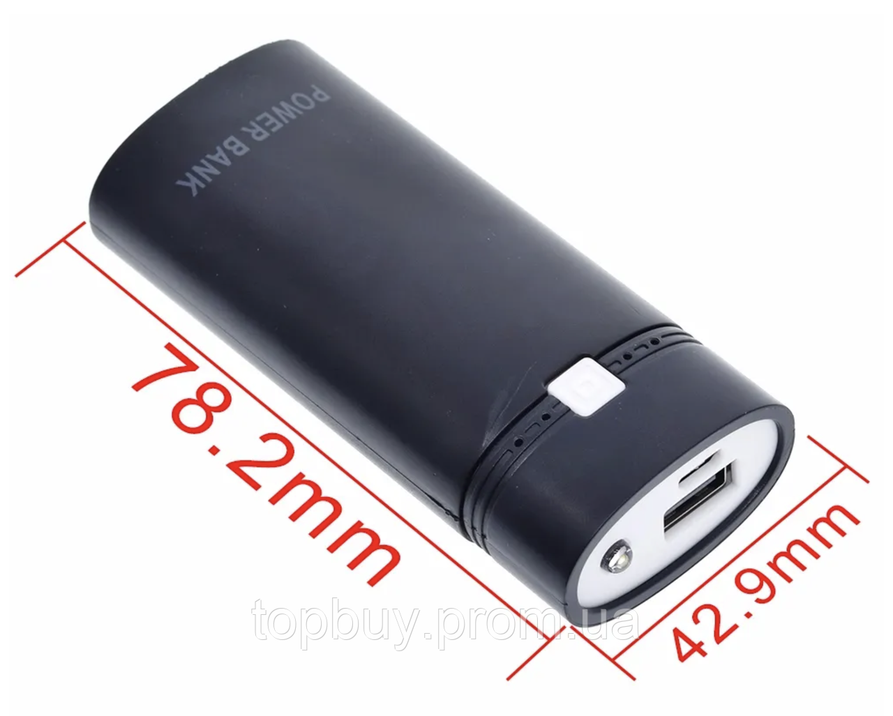 Корпус пластиковый с платой для Power Bank на 2 батарейки 18650 - фото 1 - id-p1992912934