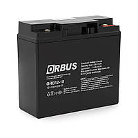 Аккумулятор свинцово-кислотный 18 Ah (Ач) ORBUS ORB1218 AGM 12V