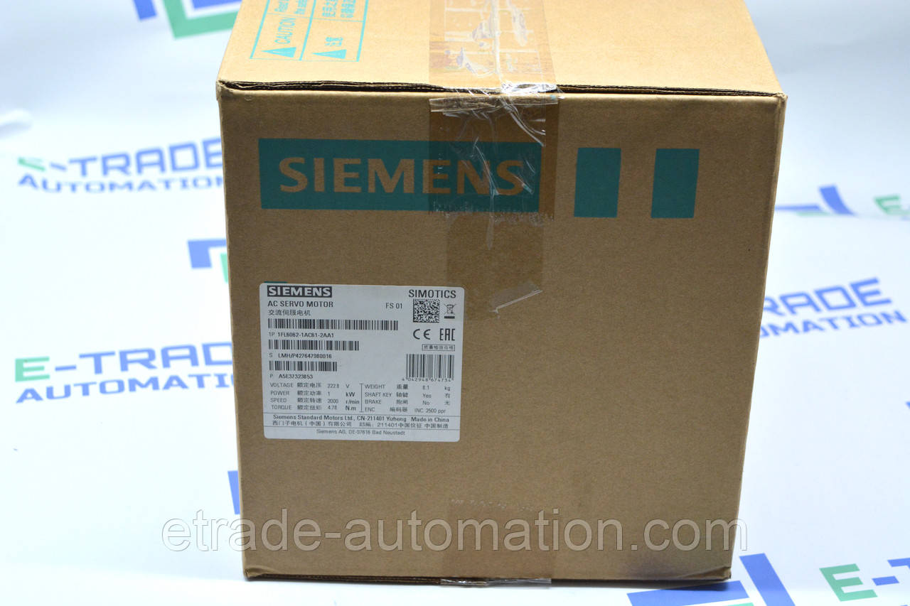 Серводвигун Siemens 1FL6062-1AC61-2AA1