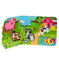 Набір фігурок на присосках для гри малюків у ванній звірятка Ферма