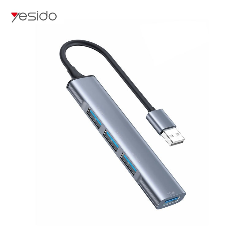 USB-хаб 4-в-1 з USB-A на 4 USB-A hub перехідник YESIDO HB18