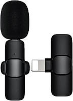 Беспроводной микрофон Lavalier Lapel для iPhone iPad, беспроводной мини-микрофон Система записи видео и аудио