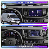 Штатна магнітола Lesko для Volkswagen Crafter II 2017-н.в. екран 10" 6/128Gb 4G Wi-Fi GPS Top Фольцваген 3 шт., фото 3
