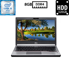 Ноутбук Fujitsu LifeBook E736 /13.3"TN 1366x768/Core i5-6300U 2.40GHz/8GB DDR4/HDD 320GB/Intel HD Graphics Камера Б/В