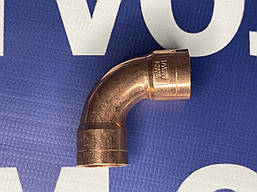 Мідна дуга двораструбна під 90º Ø15mm