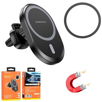 Автомобільний тримач для iPhone телефону магнітний в дефлектор на повітропровід автотримач для айфона BH71