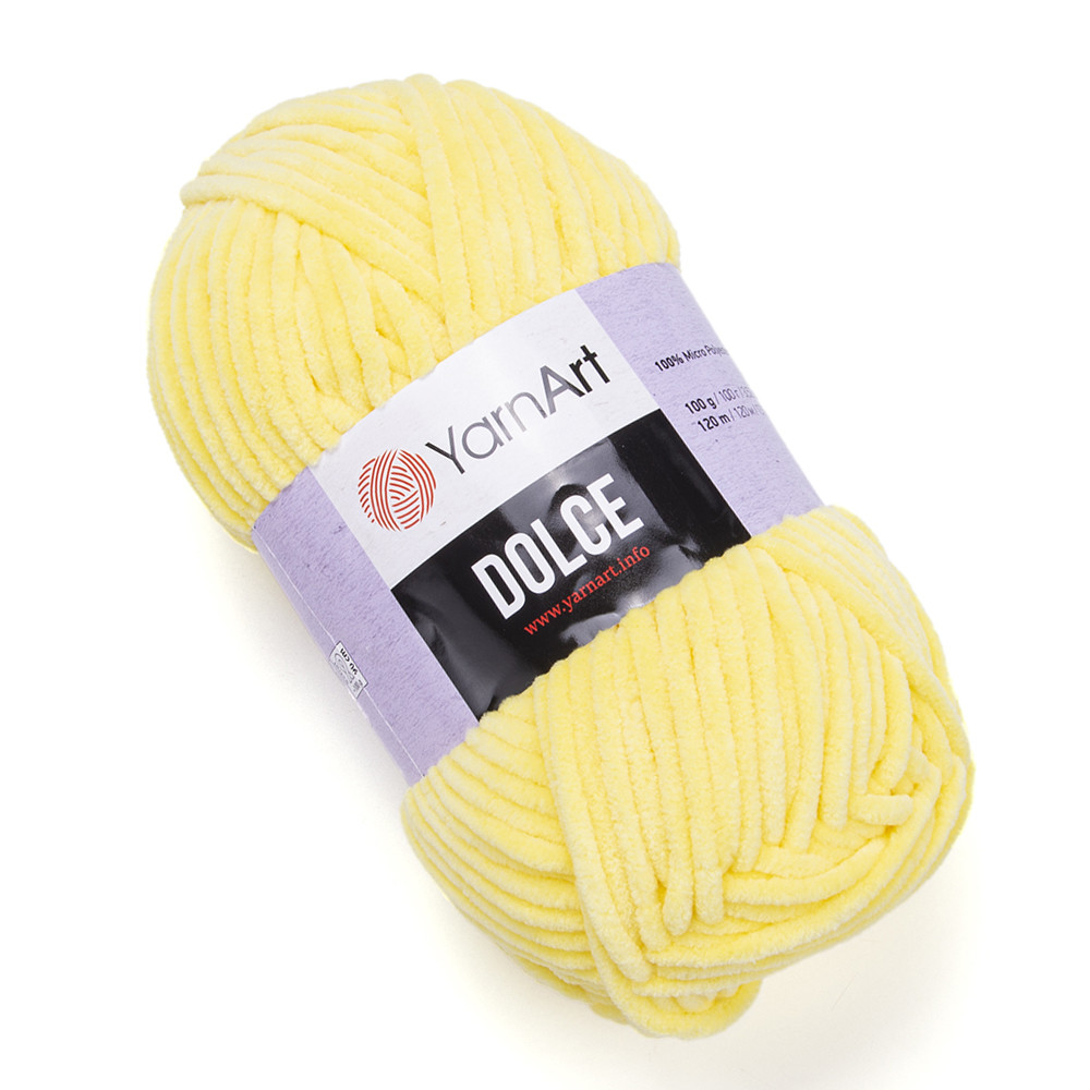 Пряжа YarnArt Dolce 851 світло-жовтий