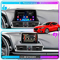 Штатна магнітола Lesko для Mazda 3 III (BM) 2013-2017 екран 9" 2/32Gb Wi-Fi GPS Base 3 шт., фото 3