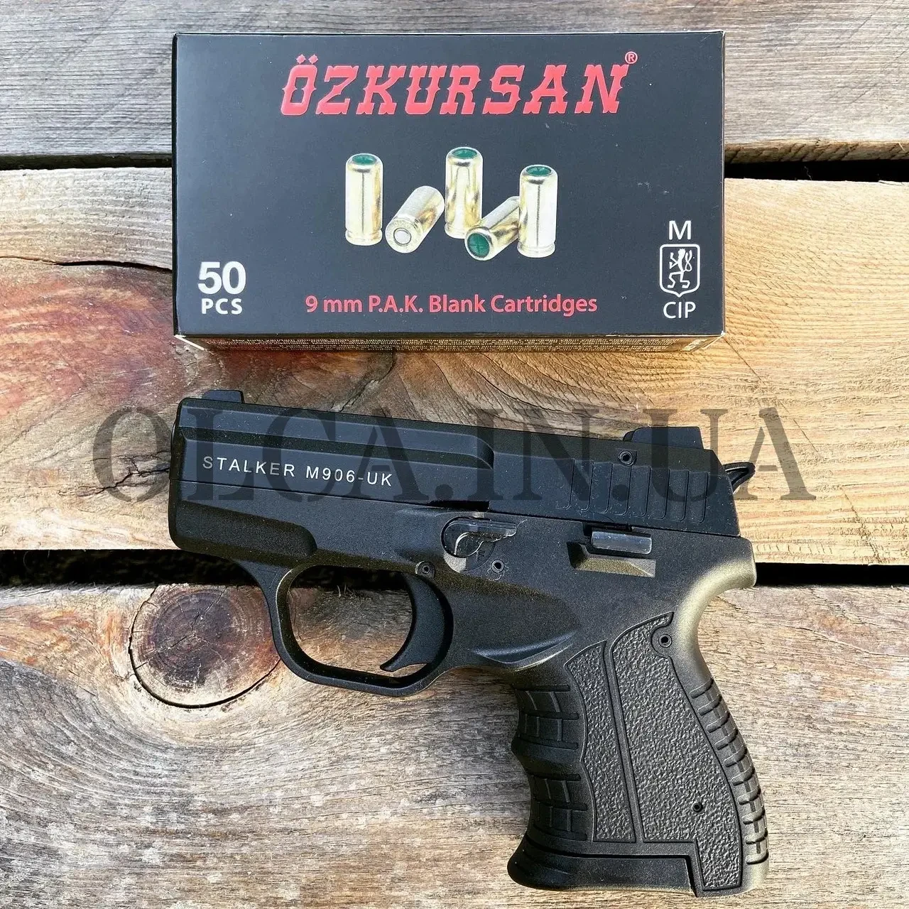 Стартовий пістолет Stalker 906 black 9 mm (Zoraki) 2020 рік + 50 патронів Ozkursan, фото 1