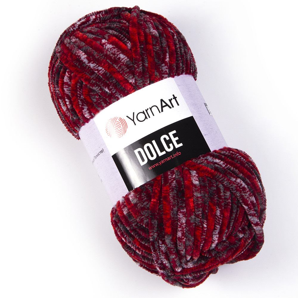 Пряжа YarnArt Dolce 805 бордовий меланж