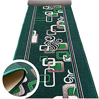 Килимова доріжка PESCADO Green ширина 60 см, print, на повстяній основі для кухні та коридору