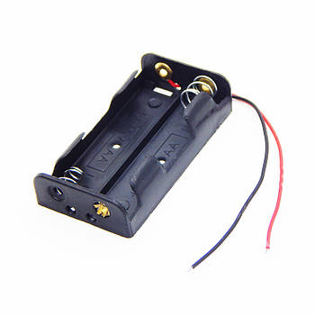 Відсік для двох батарейок типу АА з проводами (57х30х12)