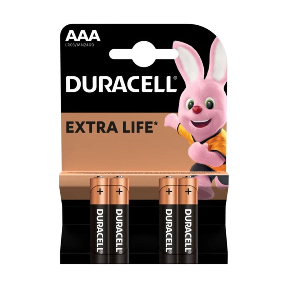 Батарейки AAA (LR03) Duracell Alkaline (1.5v) 4шт.