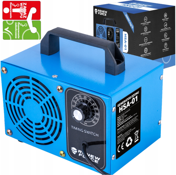 Озонатор воздуха (очиститель) 48 000Мг/час +Таймер RENEW FORCE (Польша)