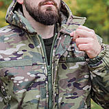 Тактична куртка зимова Soft Shell (Singl Sword) Мультикам, фото 4