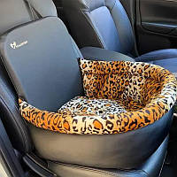 Автокресло для мелких пород собак ,Luxury Leopard M - 45x45x24x52см,для безопасности вашего питомца.