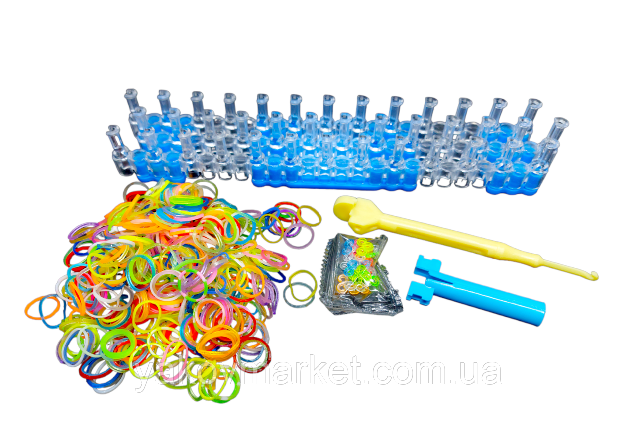 Набор для творчества (резинки для плетения браслетов) Rainbow Loom - фото 5 - id-p1334299793