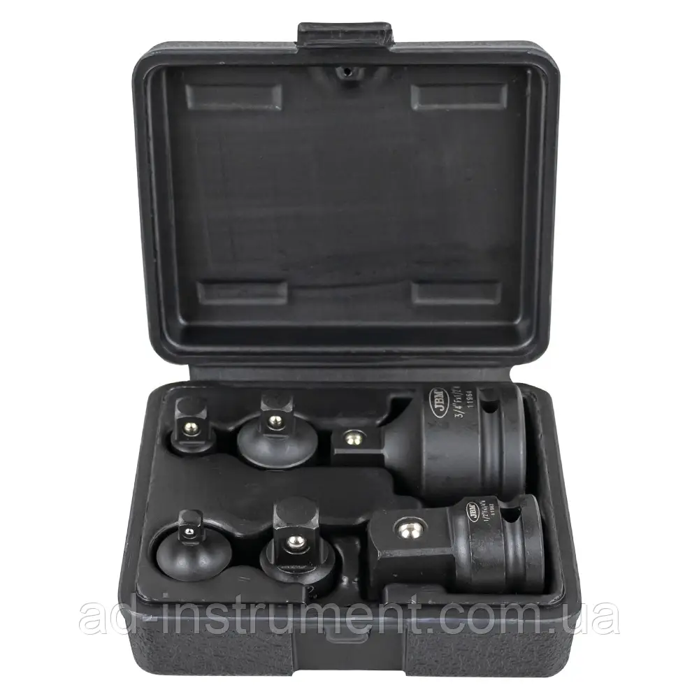 Набір ударних переходників 6 шт. 1/4”, 3/8", 1/2", 3/4”. 53743 JBM