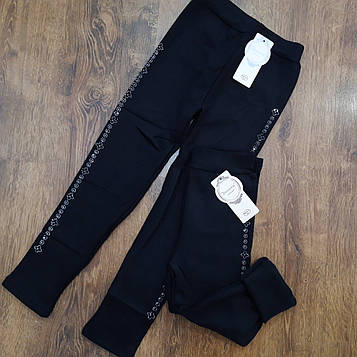 Дитячі теплі лосини зі стразиками "ЗОЛОТО" Art: А613-1