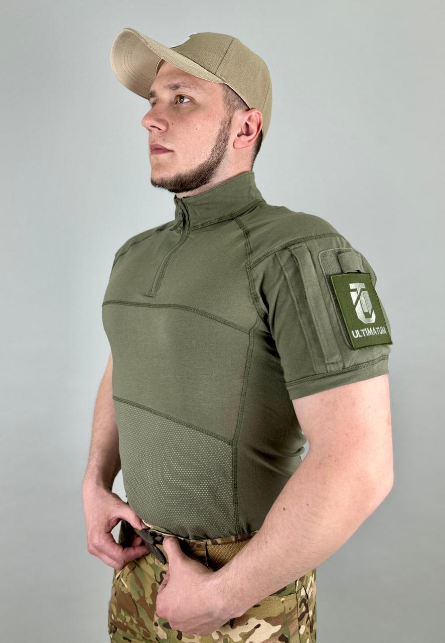 Сорочка тактична УБАКС трикотажна з коротким рукавом ULTIMATUM PRO Олива, M L XL 2XL 3XL