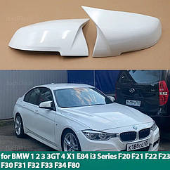 Кришка для дзеркала біла BMW 1 2 3 3GT 4 X1 E84 M2 i3 Series F20 F21 F21 F22 F23 F30 F31 накладки дзеркал бм ф30
