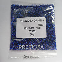 Бисер чешский Preciosa блестящий темно-синий 50г 10/0 67300