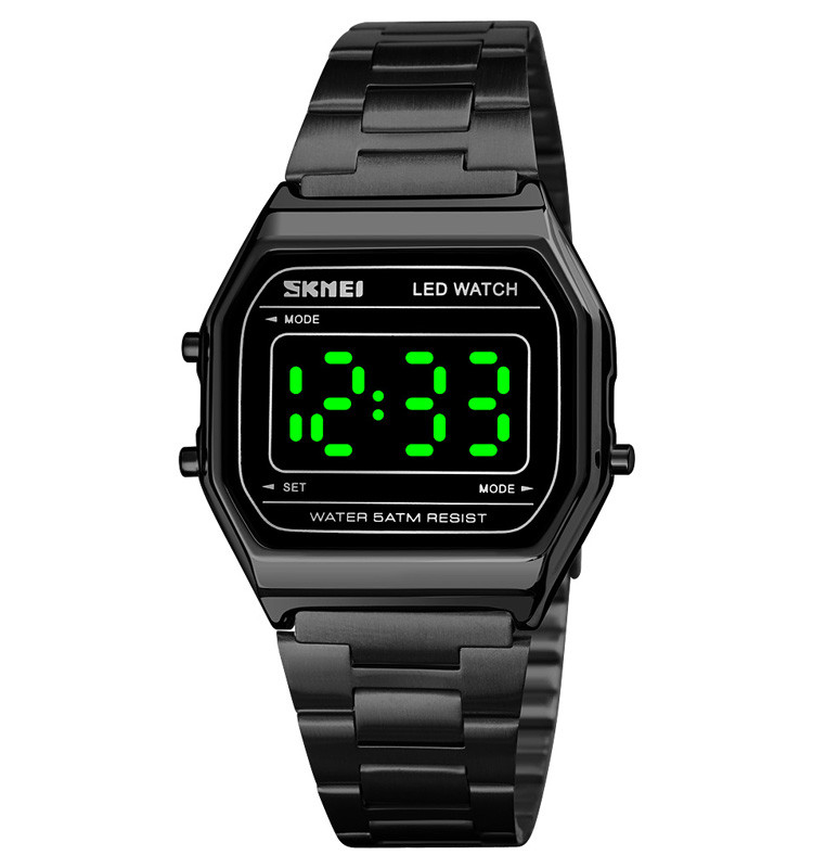 Skmei 1646 чорний наручний годинник