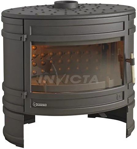 Піч-камін Invicta Angor antracyt (ref. 9186-44).12кВт