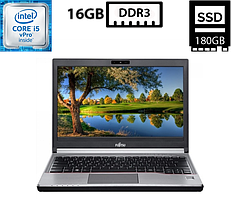 Ноутбук Fujitsu LifeBook E734/13.3"TN(1366x768)/Intel Core i5-4300M 2.60GHz/16GB DDR3/SSD 180GB/Intel HD Graphics 4600/Camera, DP