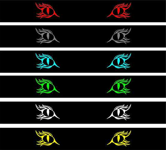 Наклейка на лобовое стекло Глаза (ID#1992963684), цена: 250 ₴, купить ...