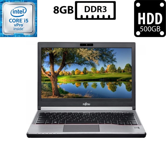 Ноутбук Fujitsu LifeBook E734/13.3"TN 1366x768/Core i5-4300M 2.60GHz/8GB DDR3/HDD 500GB/Intel HD Graphics Камера Б/В