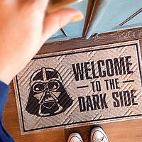 Коврик для очистки обуви «Welcome to the dark side»