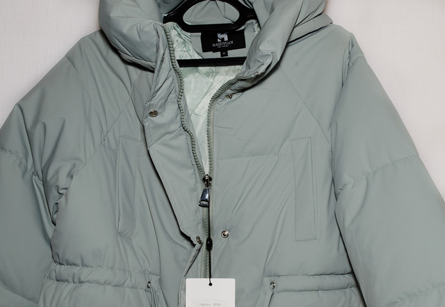 молодіжна куртка з капюшоном на зиму зимова куртка жіноча до середини стегна