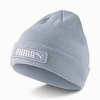 Шапка спортивна Puma Classics Cuff Beanie 023434 02 (голубий, акрил, двошарова, тепла, зимова, бренд пума)