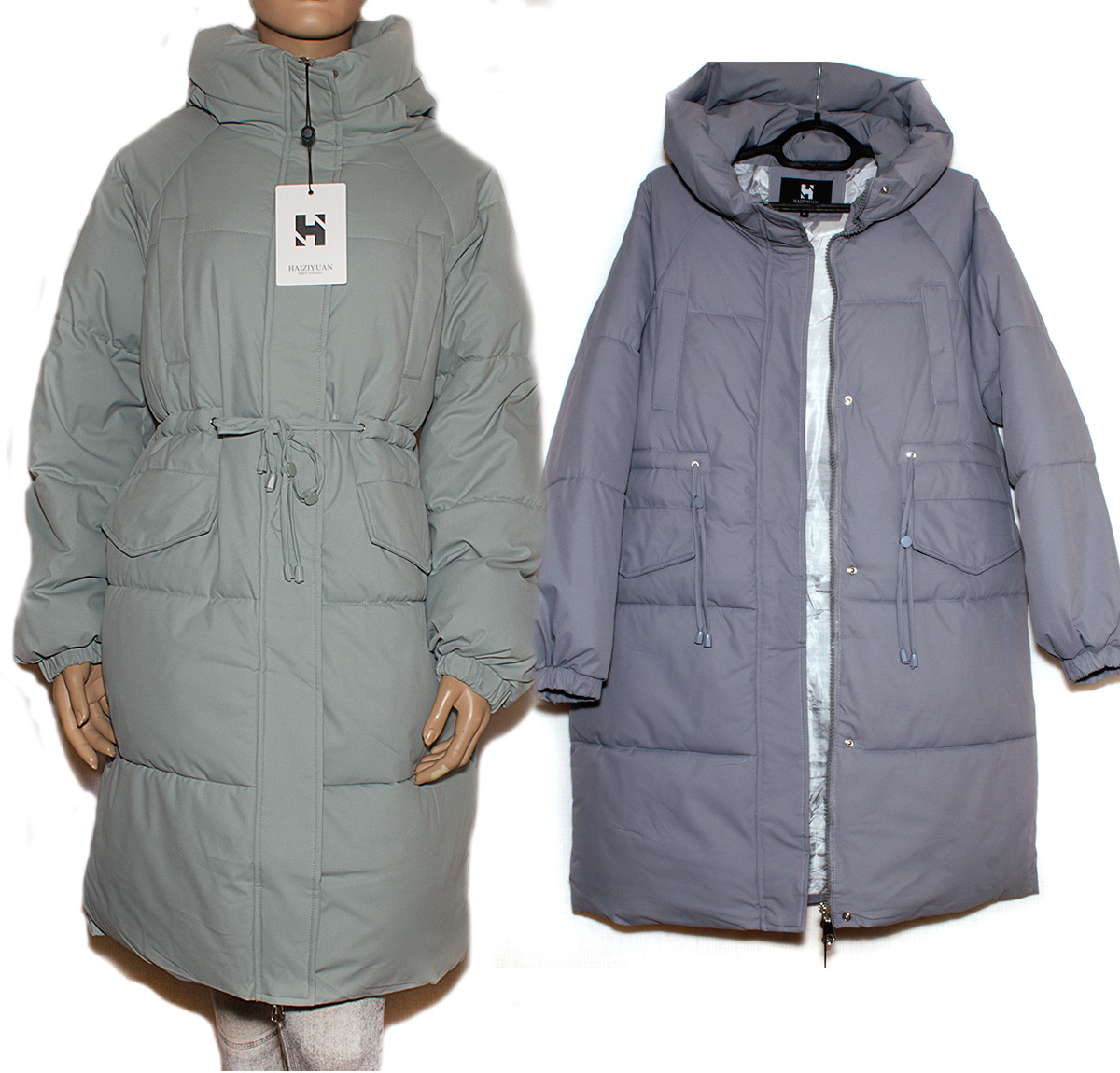 Подовжена куртка пальто зимова M,L