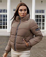 Стильная теплая куртка еврозима Ткань плащевка матовая плотная наполнитель силикон-200 Размеры 42, 44, 46