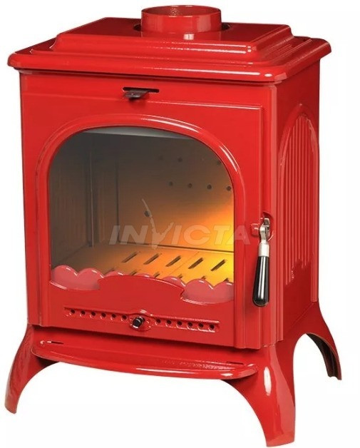 Піч-камін Invicta Seville 2 червона емаль (ref. 6192-47). 7 кВт