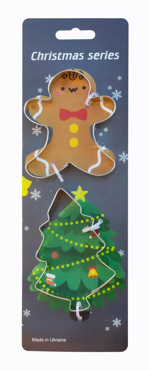 Форма для пряників металева Ялинка, Людина, фото 1