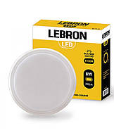 LED СВІТИЛЬНИК LEBRON L-WLR-S, 12W, КРУГ, 4100K, 1050LM, ІР65, СВЧ ДР, СПРАЦЬОВУЄ В ТЕМРЯВІ