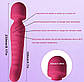 Вібратор 2в1 з підігрівом для точки G та вібрамасажер Lucky, 23,3х4,2 см., фото 5