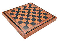 Дошка для шахів, шашок та нард з місцем для зберігання фігур з екошкіри від італійського бренду Italfama