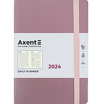 Щоденник 2024 Axent Partner Soft Earth Colors 8820-24-03-A, 145x210 мм, рожевий