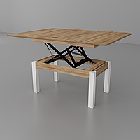 Стіл-трансформер БАТТЕРФЛАЙ Білий Дуб сонома + білий