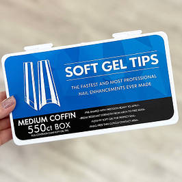 Гелеві типси для нарощування нігтів Soft Gel Tips
