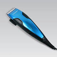 Электрическая машинка Maestro MR-650C-BLUE для стрижки волос, Маленький триммер для бороды со сменными насадка