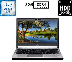 Ноутбук Fujitsu LifeBook E736 /13.3"TN(1366x768)/Intel Core i5-6300U 2.40GHz/8GB DDR4/HDD 500GB/Intel HD Graphics 520/Camera, DP