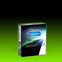 Презервативи Pasante Glow 6 штук світяться у темряві фосфорні флуоресцентні, фото 3