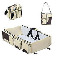 Переносна сумка ліжко для немовлят із бічними кишенями Багатофункціональна люлька для подорожей