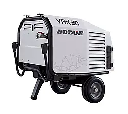 Мобільний компресор для будівельних майданчиків ROTAIR VRK 16 AE — 8 барс двигуном HONDA GX 630
