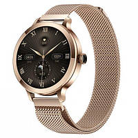 Часы смарт яркие Smart VIP Lady Смарт годинник жіночий Стильний жіночий розумний годинник Золотистий